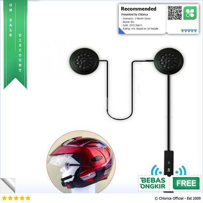 Vnetphone Headset Bluetooth Helm Motorcycle Anti Interference BT8