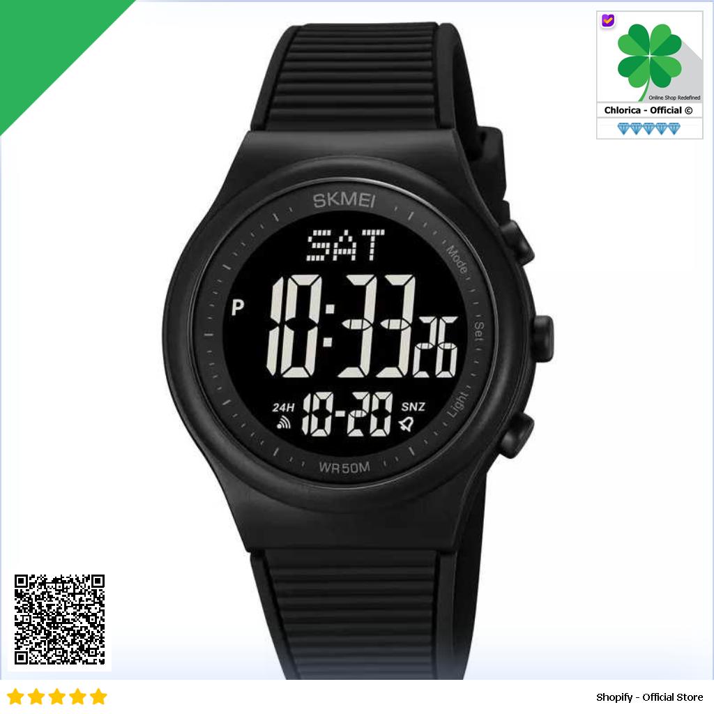 SKMEI Jam Tangan Pria Digital Sport Watch Alarm Waterproof EL Light 1980