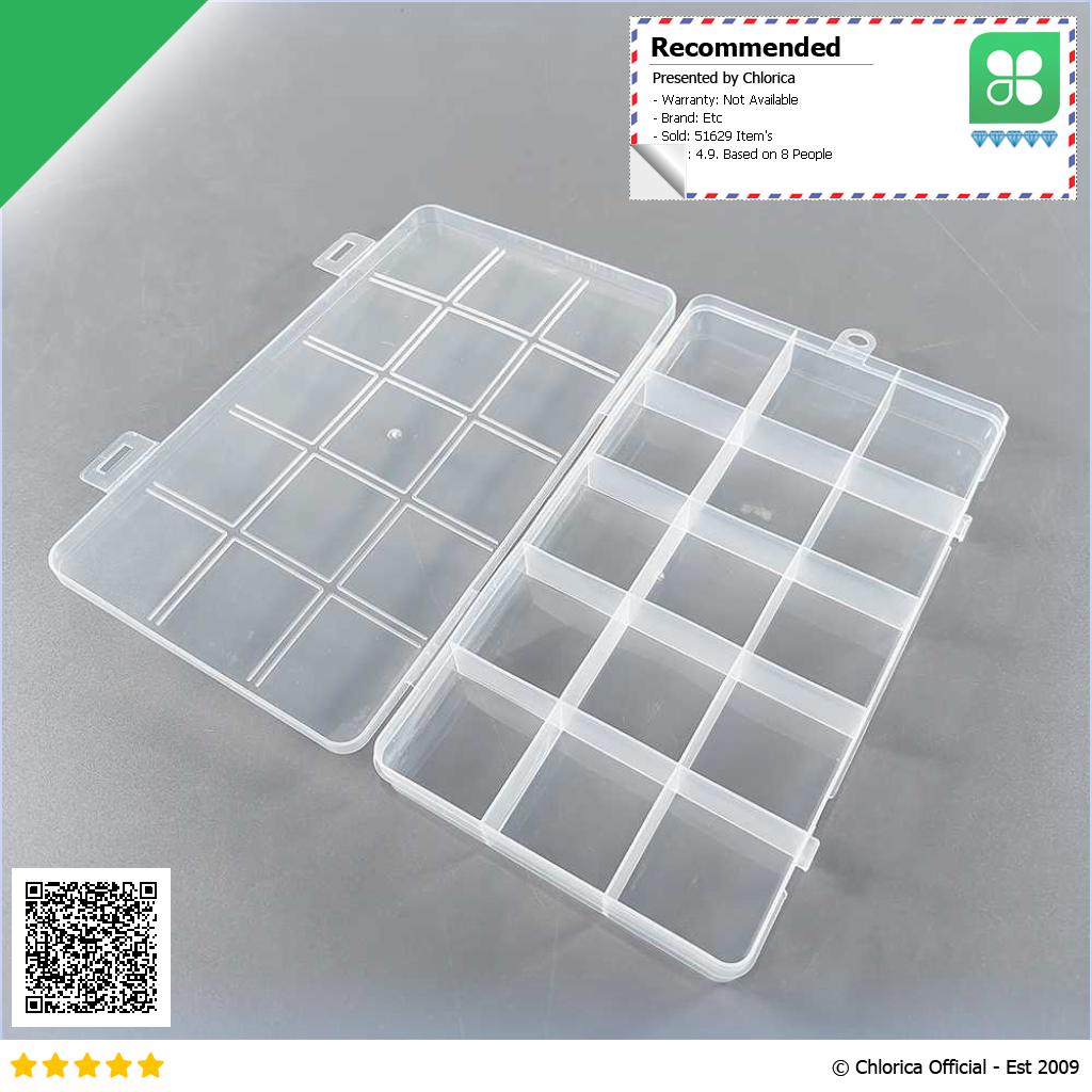 SQUARE Kotak Penyimpanan Perhiasan Grid Box Multifunction Organizer J13 J24