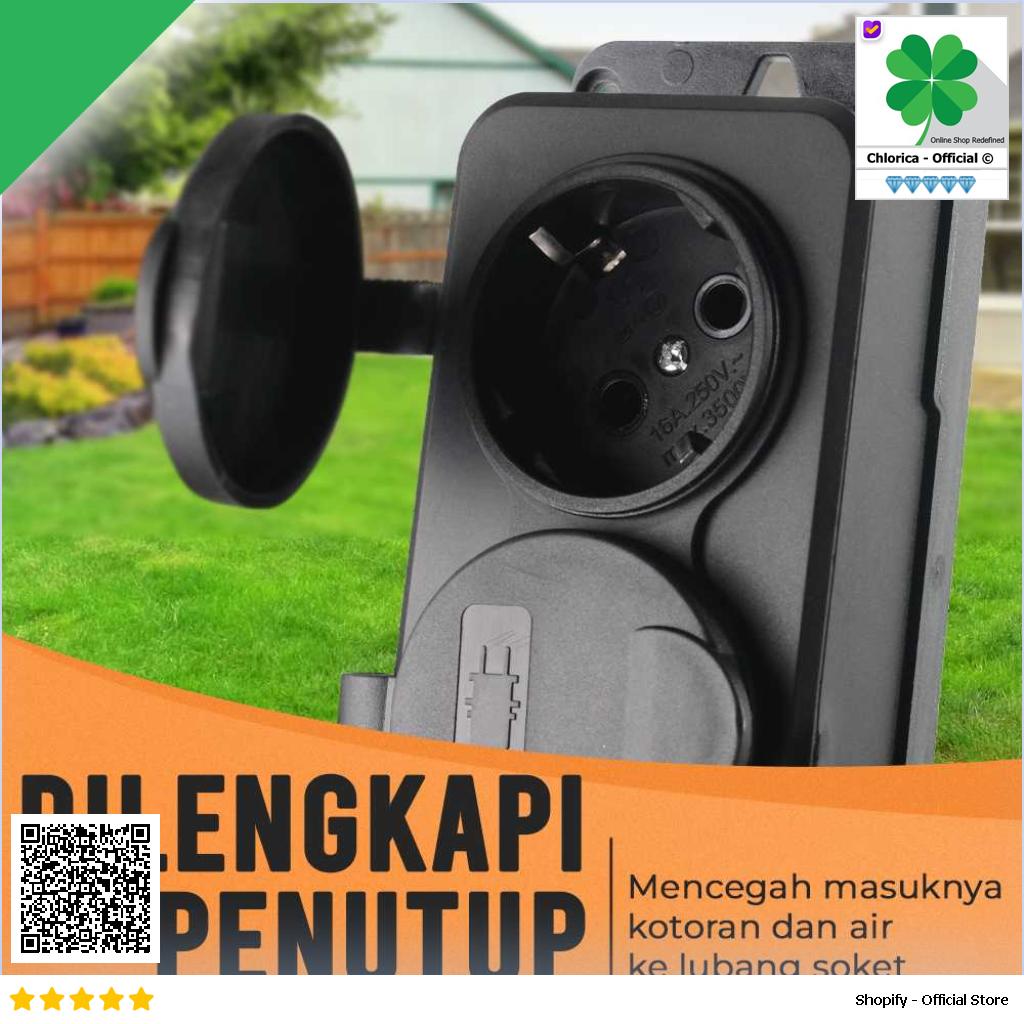 TANXIS Stop Kontak Outdoor Terminal Anti Air IP54 16A 250V EU T36