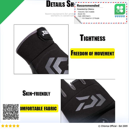 GORE TEX Sarung Tangan Mancing Breathable Glove Half Finger 1 Pair DW GRTX