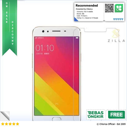 Zilla 2.5D Tempered Glass Curved Edge 9H 0.26mm for Oppo F3 Plus