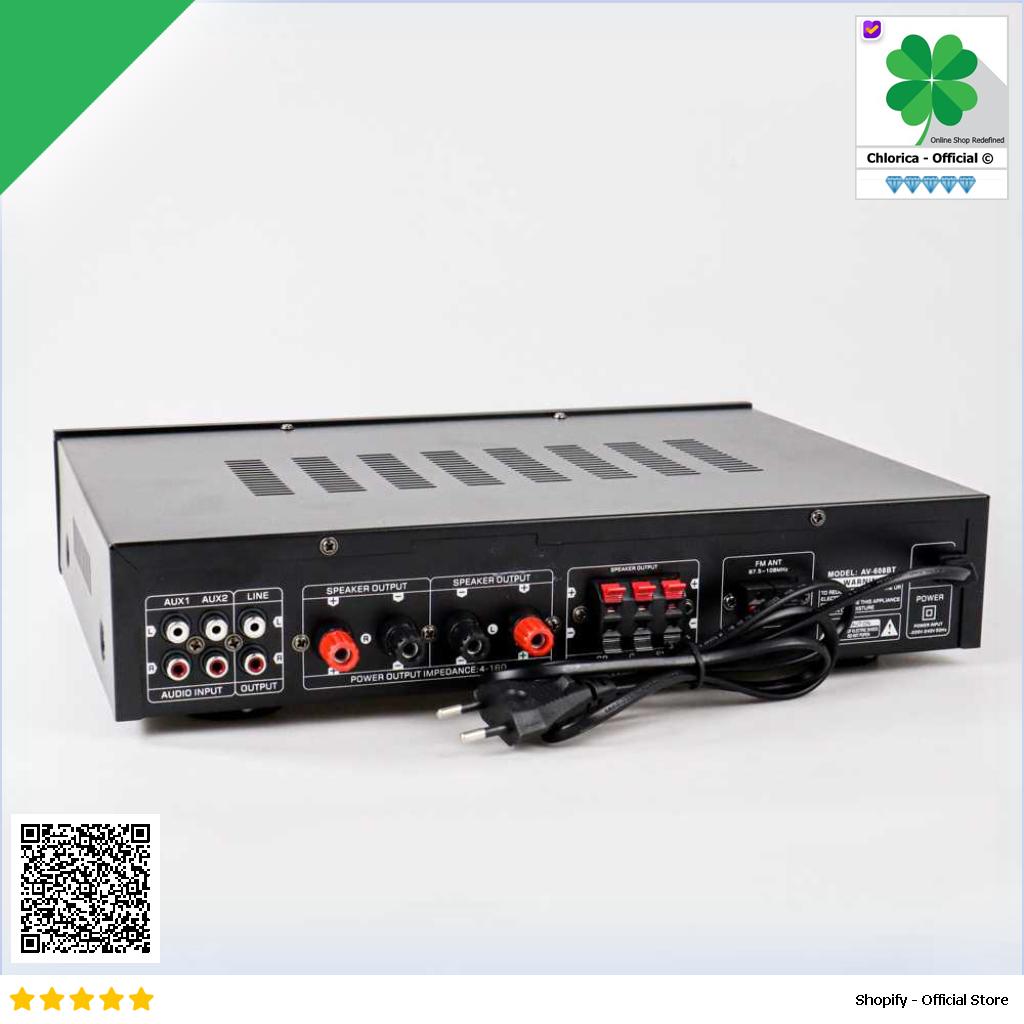 Sunbuck Audio Bluetooth Amplifier Karaoke 5CH 600W AV 608BT