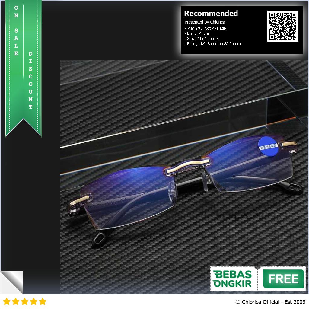 Ahora Kacamata Baca Rabun Dekat Frameless Anti Blue Light Glasses 641