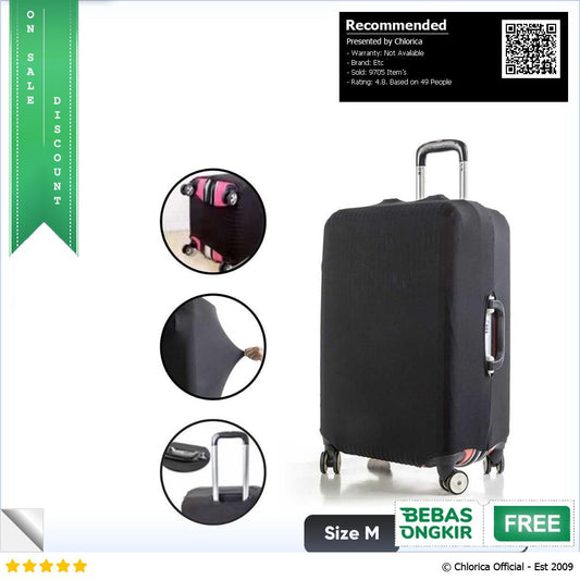 HMUNII Cover Koper Elastis Polos Suitcase Cover ZY005