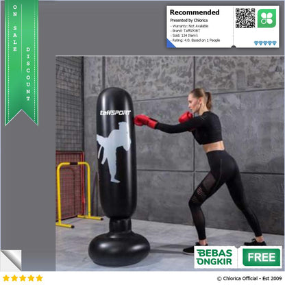 TaffSPORT Samsak Tinju Pompa Inflatable Boxing Training Target 160CM VK160