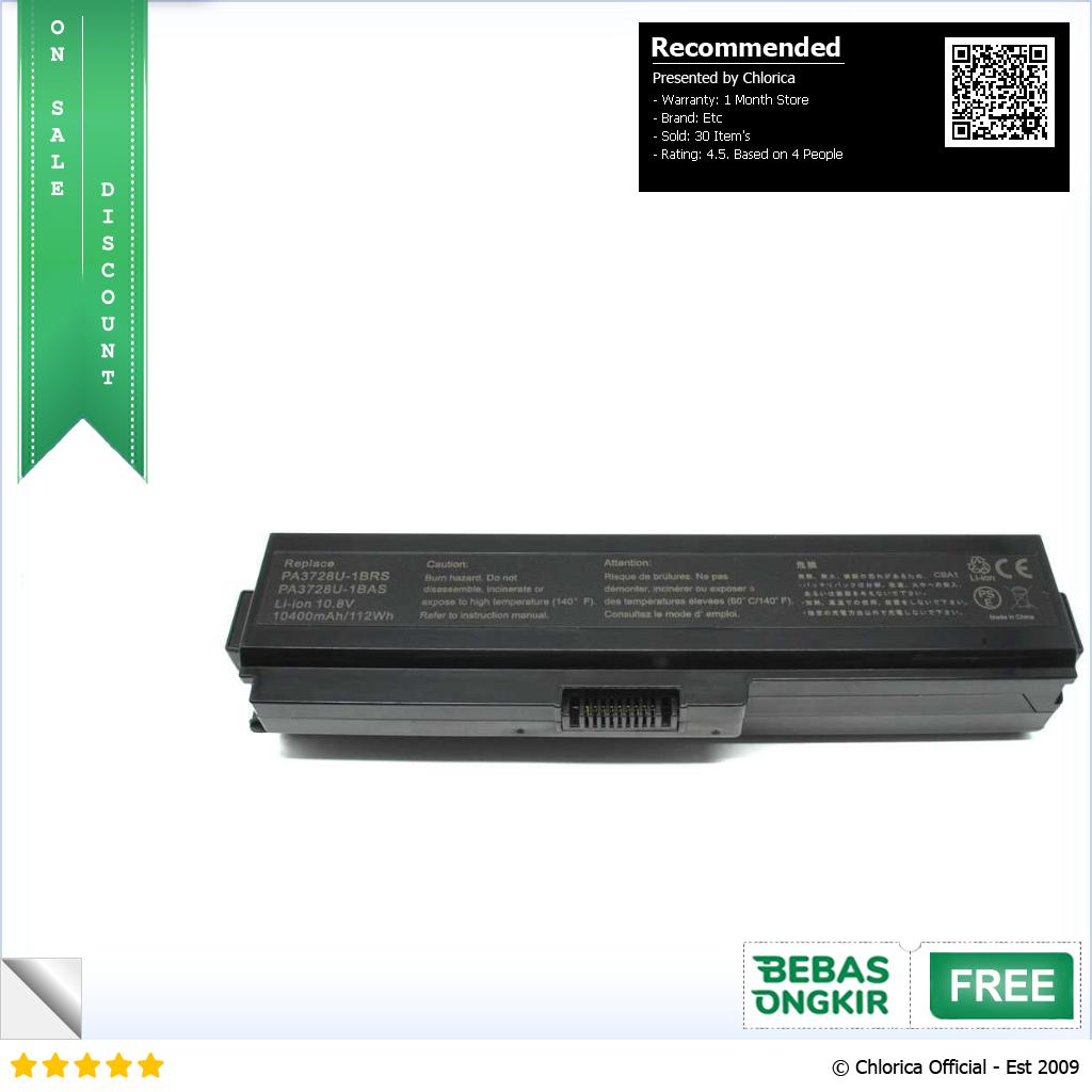 Baterai Toshiba Satellite L510 L515 Lithium ion High Capacity OEM