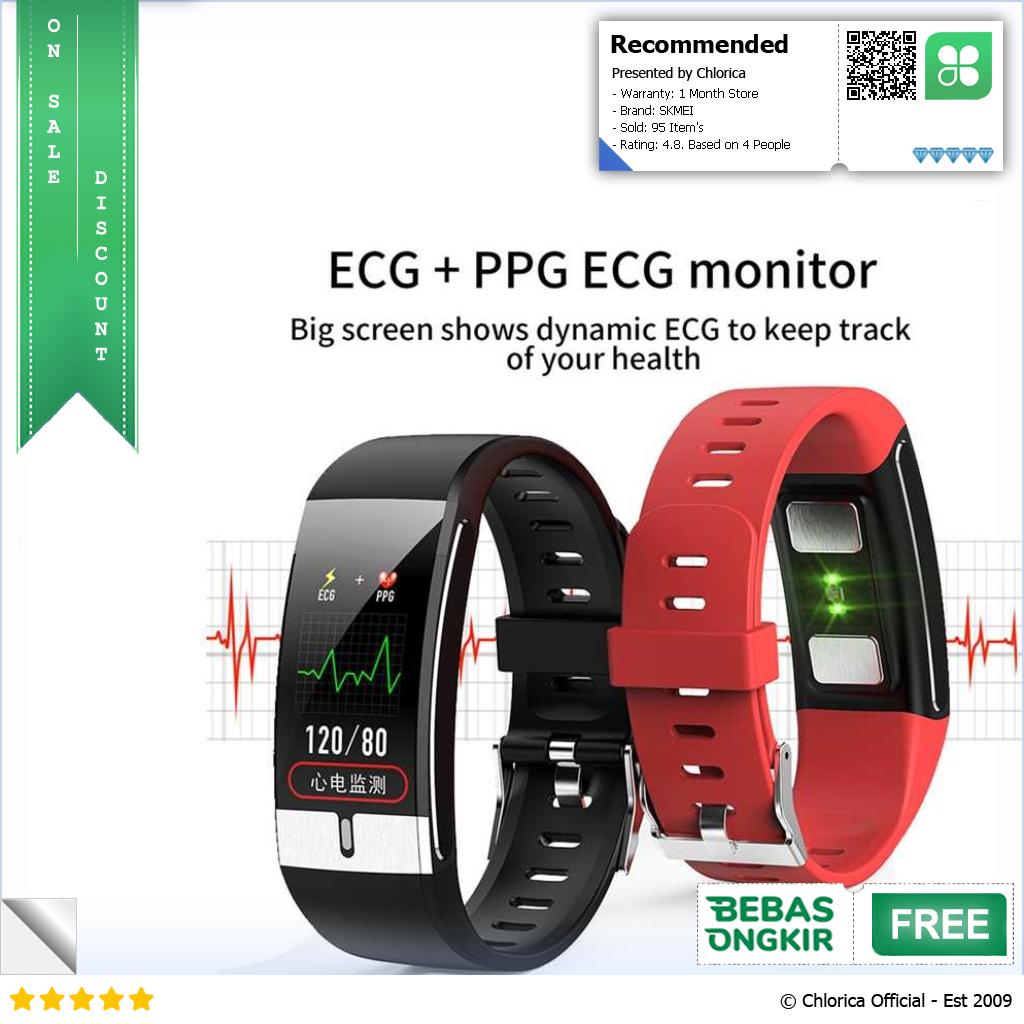 SKMEI Smartwatch Sport Tracker Blood Pressure Heartrate Termometer E66