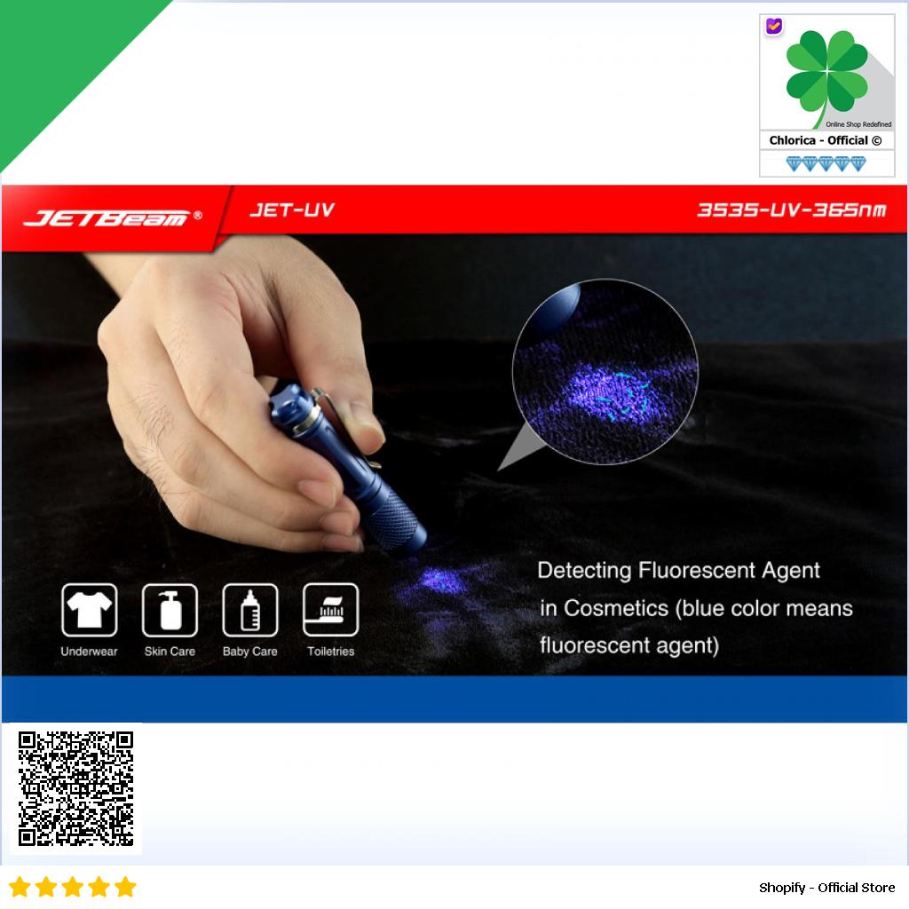 JETBeam Senter LED Ultraviolet 3535 UV 365nm JET UV