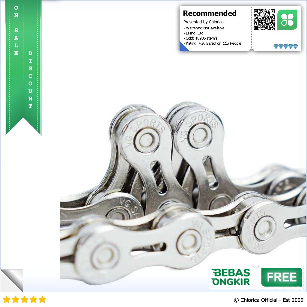 VG Sports Rantai Sepeda Bicycle Chain Half Hollow VGS