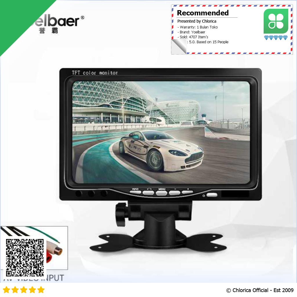 Yoelbaer Layar Monitor Mobil Car Digital Display TFT LCD 7 Inch C T703