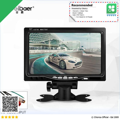 Yoelbaer Layar Monitor Mobil Car Digital Display TFT LCD 7 Inch C T703