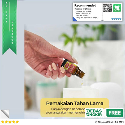 Taffware HUMI RHJY Pure Essential Oils Minyak Aromatherapy 10ml RH 11