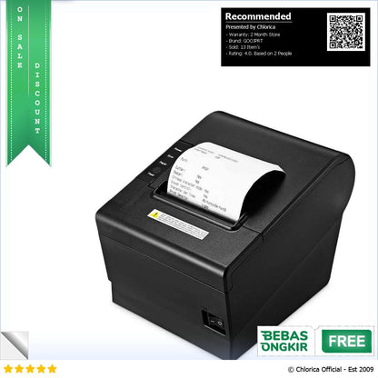 GOOJPRT Printer Bluetooth Thermal Printer POS USB RJ11 80 mm JP80H UWB