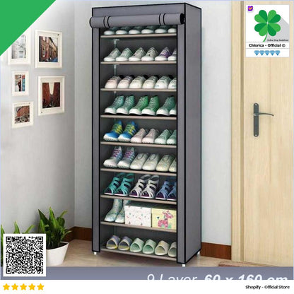 BKZ Rak Sepatu Sandal Multilayer Shoe Rack Cloth Storage F10