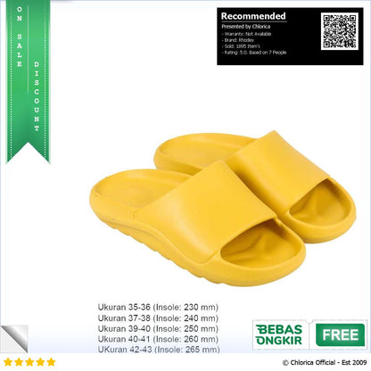 Rhodey Breath Sandal Rumah Anti Slip Slipper EVA Soft Unisex