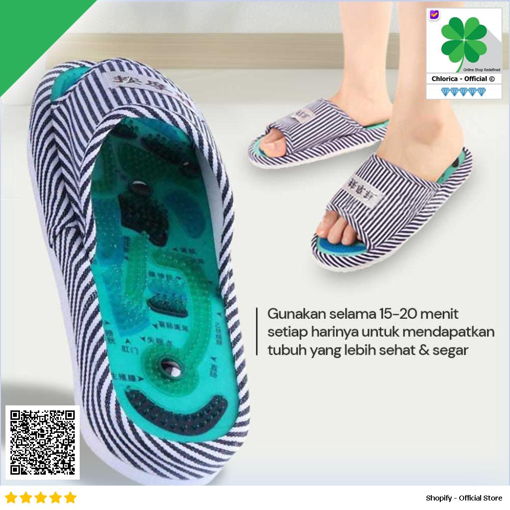 Sandal Pijat Akupuntur Magnetic Health Care Reflexology Slipper JOCE