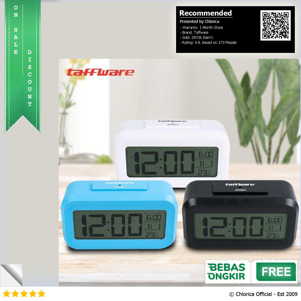 Taffware Fanju Jam LCD Digital Clock with Alarm JP9901