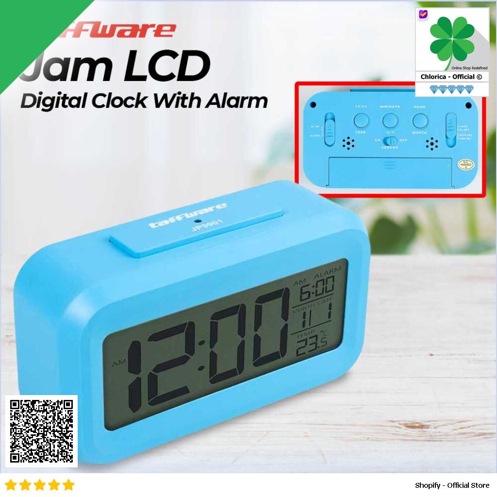 Taffware Fanju Jam LCD Digital Clock with Alarm JP9901