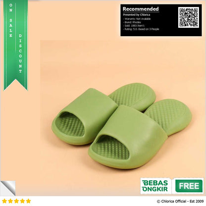 Rhodey Bouncee Sandal Rumah Anti Slip Slipper EVA Soft Unisex