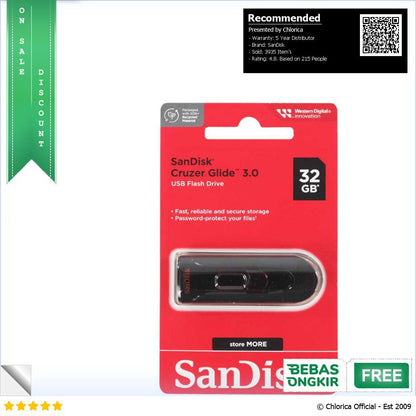 SanDisk Cruzer Glide Flashdisk USB 3.0 SDCZ600