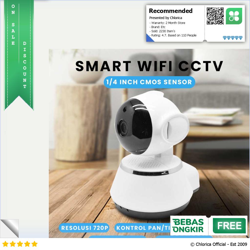 Wireless IP Camera CCTV 1 4 Inch CMOS 720P Night Vision V380 Pro