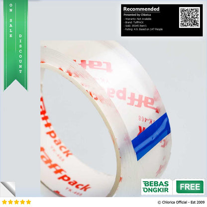 TaffPACK Lakban Waterproof Dapur Kitchen Sink Seal Tape 3M YK 468