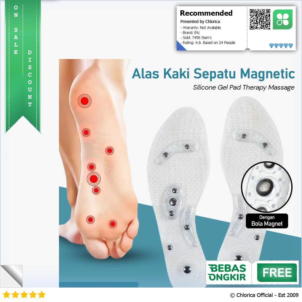 Sunvo Insole Sepatu Alas Kaki Orthopedic Magnetic Silicone Gel Pad Sn18