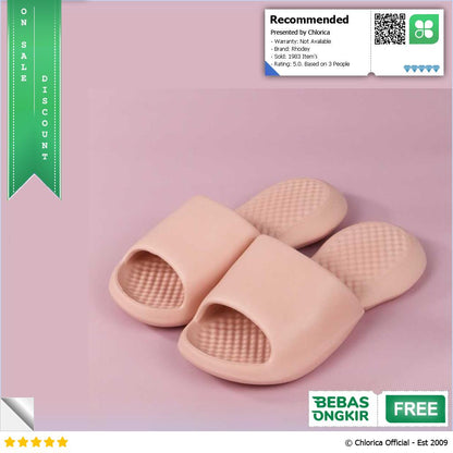 Rhodey Bouncee Sandal Rumah Anti Slip Slipper EVA Soft Unisex