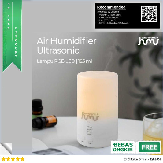 Taffware HUMI Air Humidifier Ultrasonic Aromatherapy RGB Lamp H213