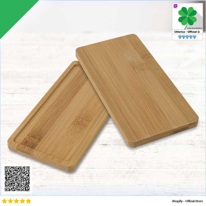 WITUSE Alas Tatakan Pot Tanaman Minimalis Persegi Panjang Bamboo Tray EQF301