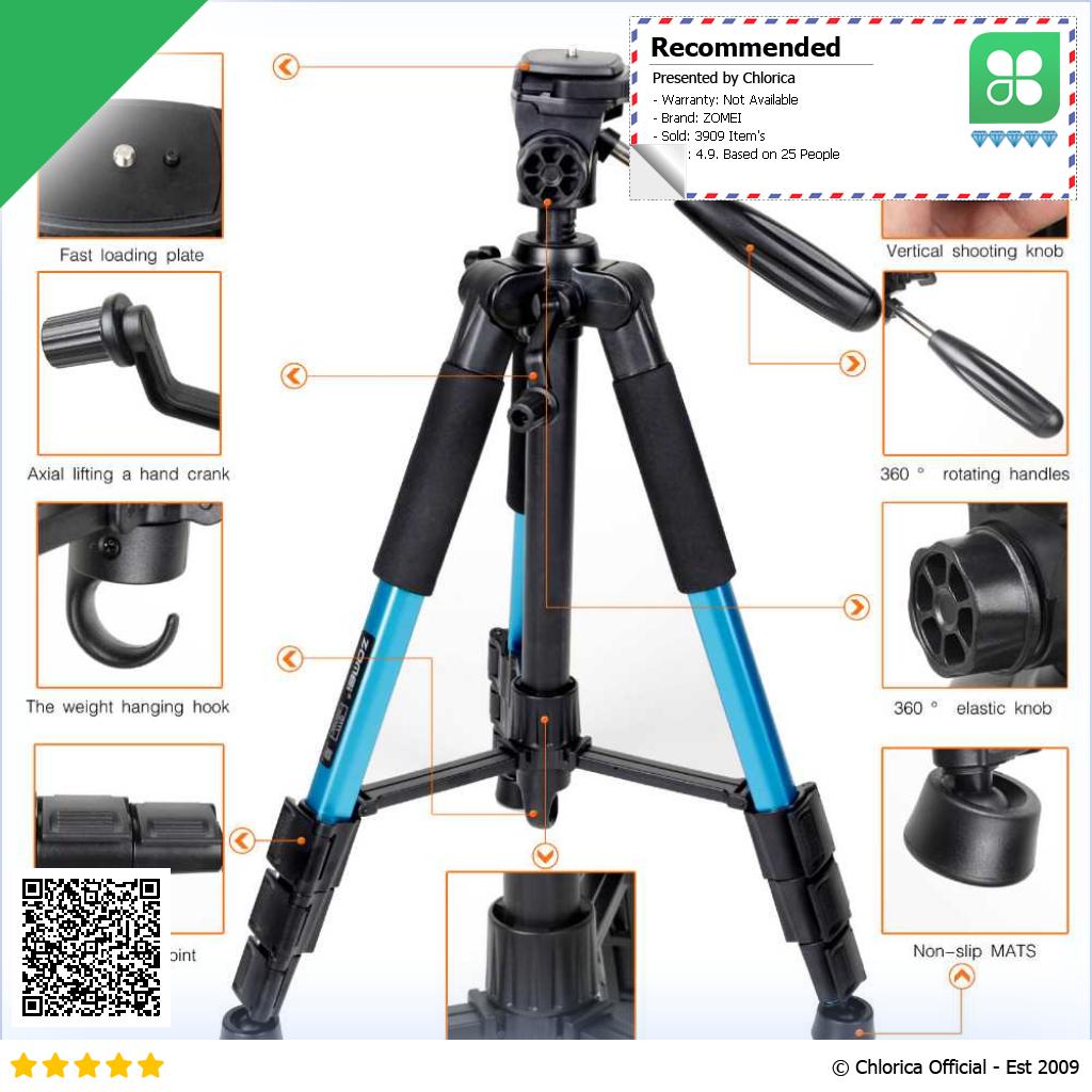 ZOMEI Tripod Kamera Pan Head 360 Panoramic 1.4M Q111