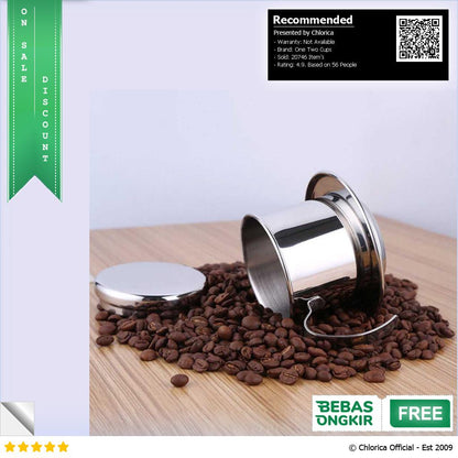 One Two Cups Vietnam Drip Coffee Filter Pot Saringan Kopi LC1