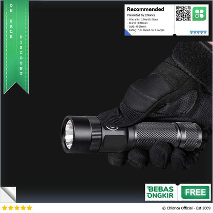 JETBeam Senter LED EDC Flashlight Luminus SST 70 2400 Lumens KO 03