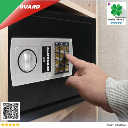 TaffGUARD Kotak Brankas Hotel Mini Password Safe Deposit Box EB20 EB25