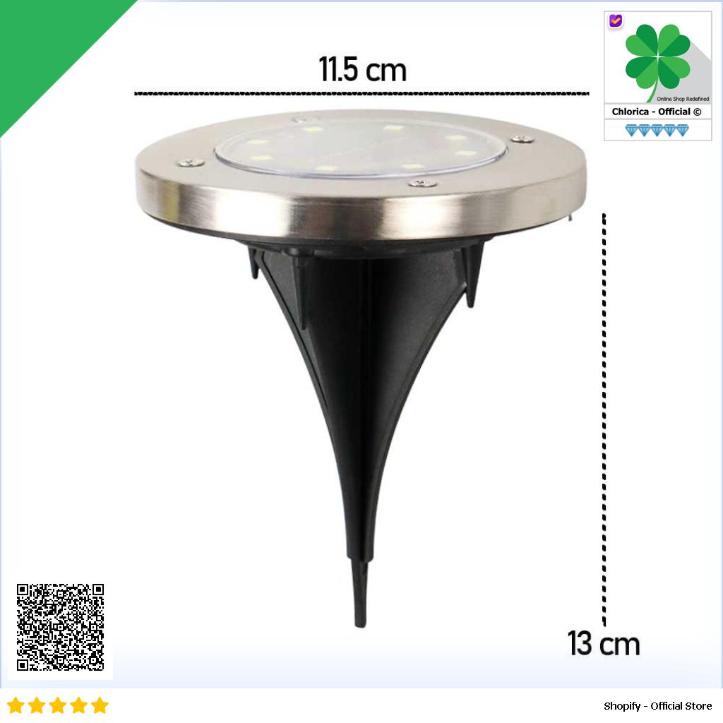 TaffLED Lampu Taman Hias Tanam Ground Light Solar Waterproof 8 LED CL 022