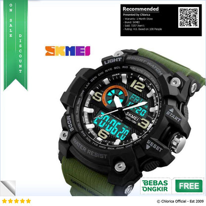 SKMEI Jam Tangan Digital Analog Pria 1283