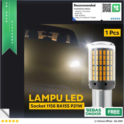 Hamy Lampu Sein Mobil LED 3014 SMD 1156 BA15S P21W 1 PCS BA15S