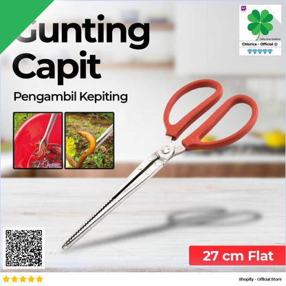 HOUSEEN Crab Tongs Gunting Capit Pengambil Kepiting CT1716