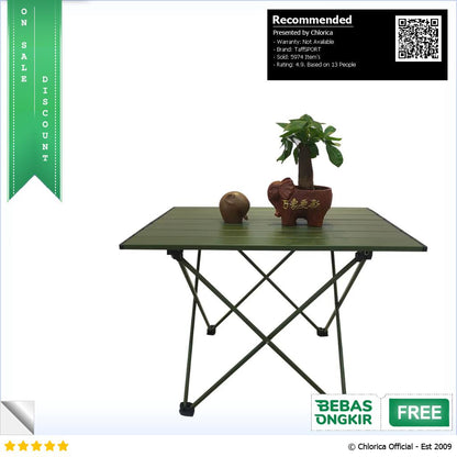 TaffSPORT Meja Lipat Piknik Foldable Portable Aluminium Table 8825