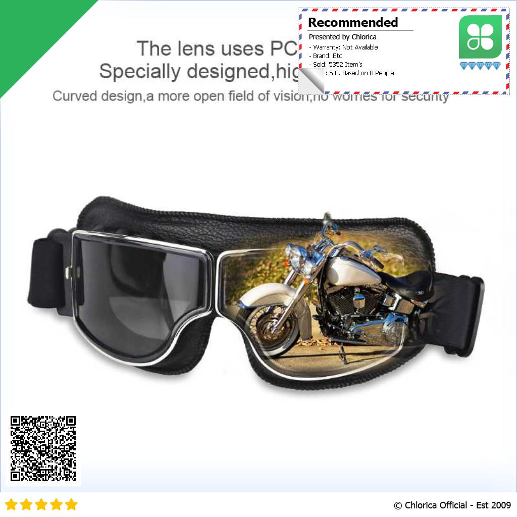 Herorider Kacamata Goggles Classic Harley UV Protection 812