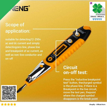 Taffware ANENG Tespen Tester Non Contact AC Detector 12V 250V VD700