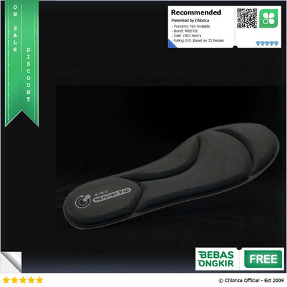 FREETIE Insole Sepatu Alas Kaki Orthopedic Breatheable Anti Bacteria