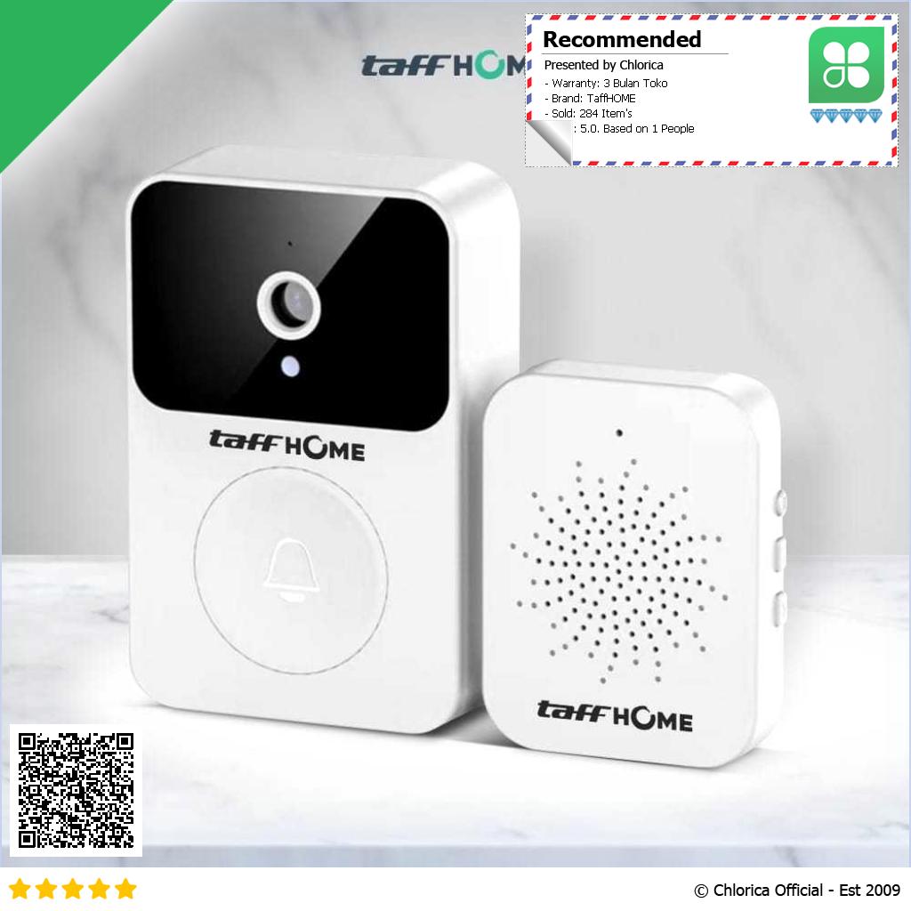 TaffHOME Bel Rumah Smart Doorbell Wireless Video HD Talkback X9