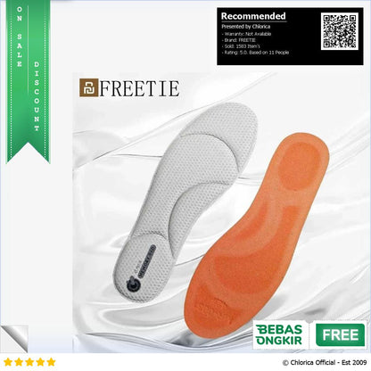 FREETIE Insole Sepatu Alas Kaki Orthopedic Breatheable Anti Bacteria