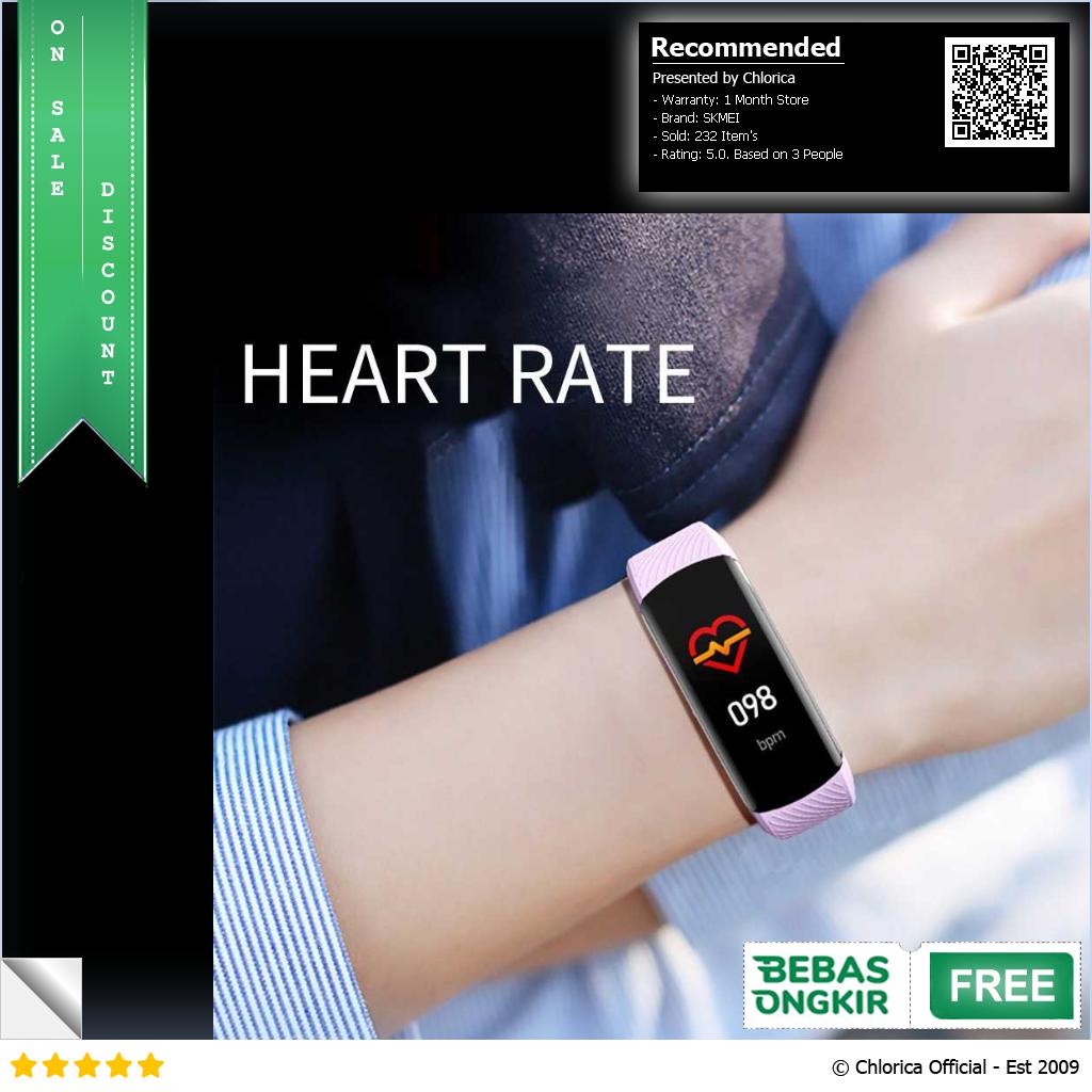 SKMEI Smartwatch Sport Heart Rate Thermometer for Android iOS C6T