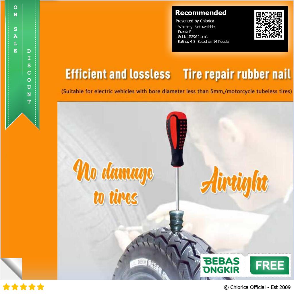 MUQZI Karet Tambal Ban Rubber Stud Tire Fast Repair 10 PCS LN122