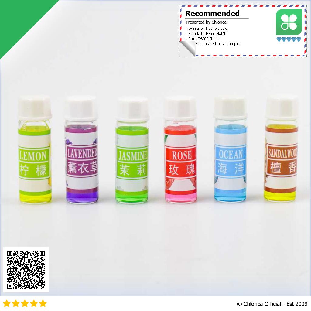 Taffware HUMI Essential Oils Minyak Aromatherapy 5ml Mixing 6 PCS 3544