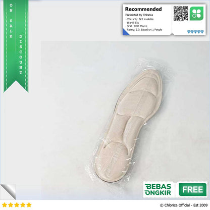 SSPORT Insole Sepatu Alas Kaki Orthopedic 5D Massage Memory Foam 5050