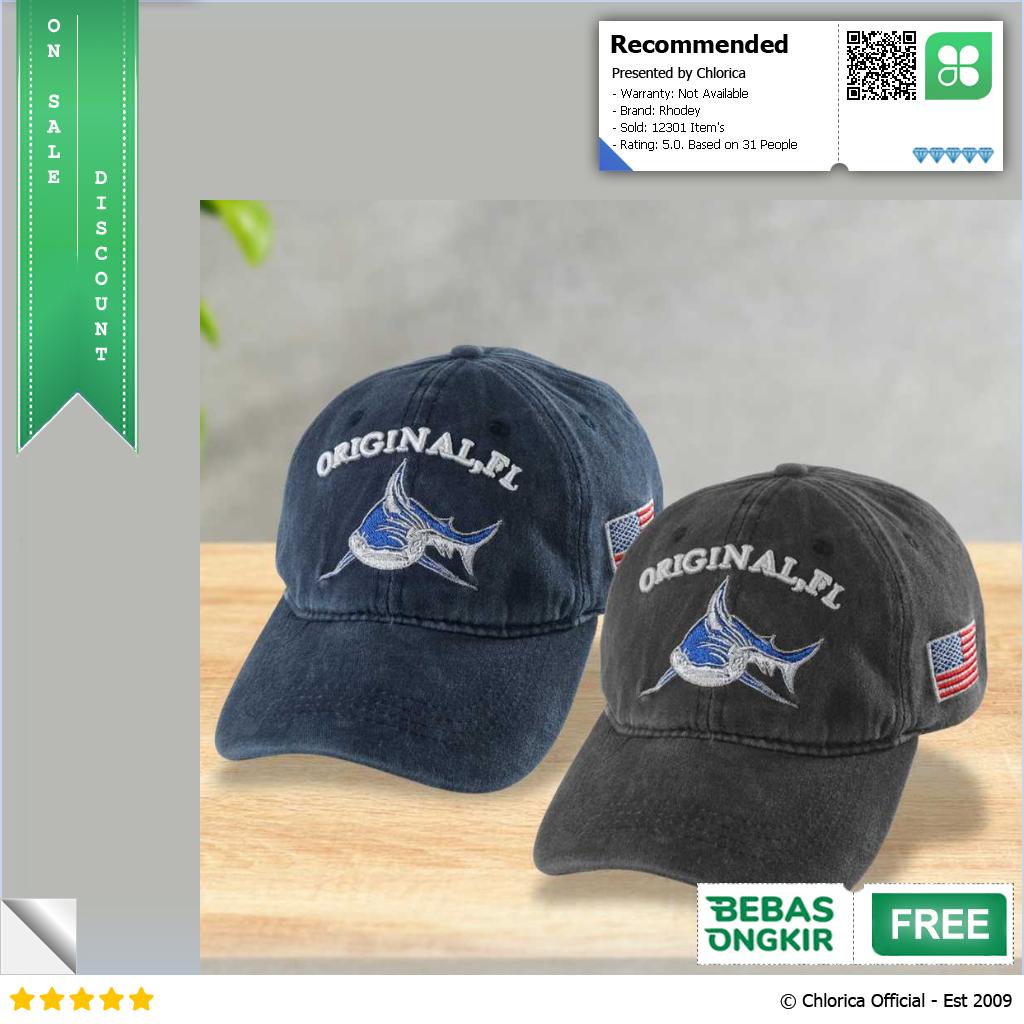 Rhodey Topi Baseball Cap Model Shark Original FL P1